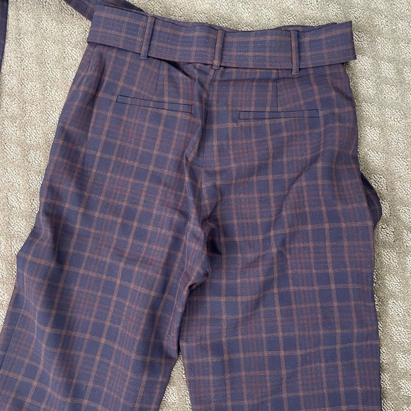 Plaid Wilfred dress pants with belt - Picture 3 of 3